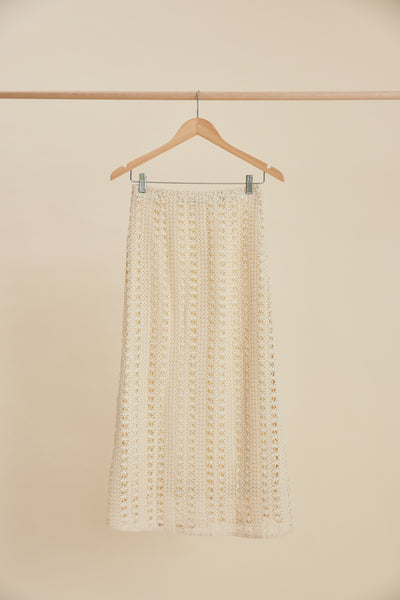 Talis - Crochet Midi Skirt
