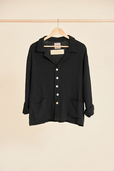 PALMER - WOMEN BLACK LONG SLEEVE SHIRT