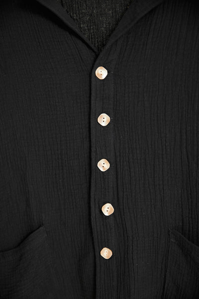 PALMER - WOMEN BLACK LONG SLEEVE SHIRT