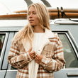 Load image into Gallery viewer, Parker - Women Brown Flannel Jacket