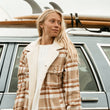 Load image into Gallery viewer, Parker - Women Brown Flannel Jacket