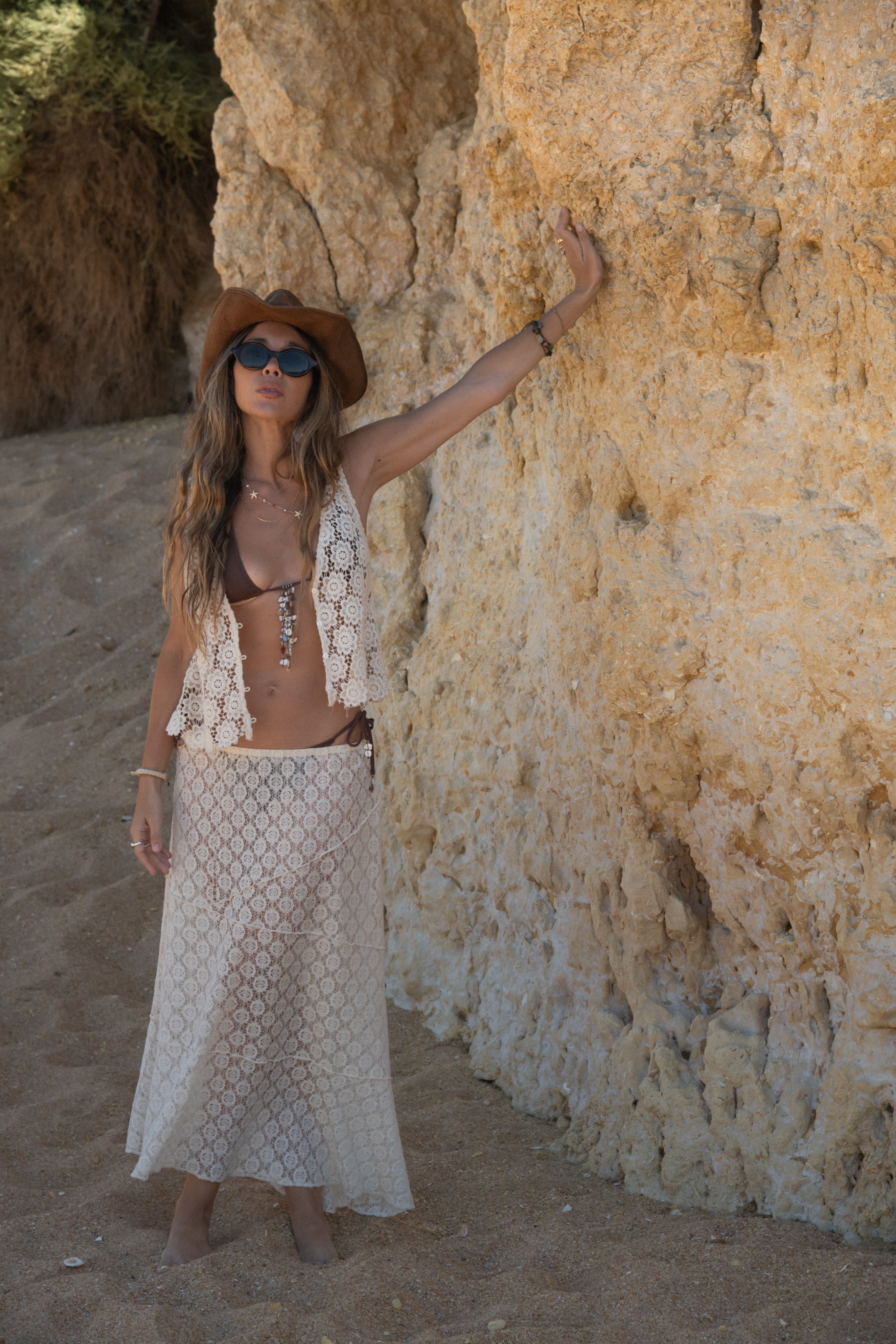 Moonlace - Lace Midi Skirt
