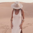 Load and play video in Gallery viewer, Amal - Beige Textured Dress