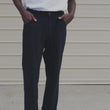 Load and play video in Gallery viewer, Miller - Textured Linen Pants - Washed Black