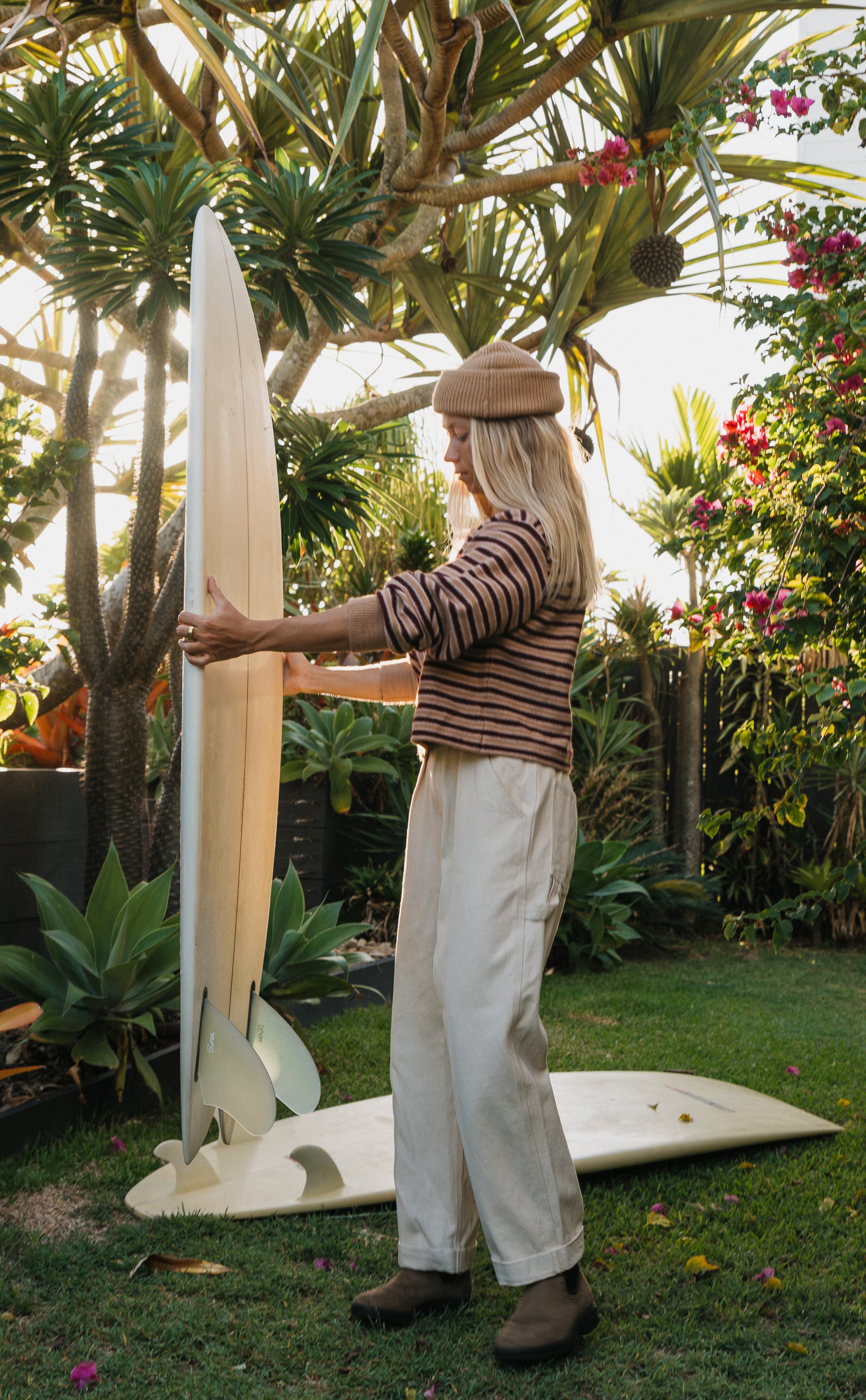 Ray - Cropped Stripe Jumper