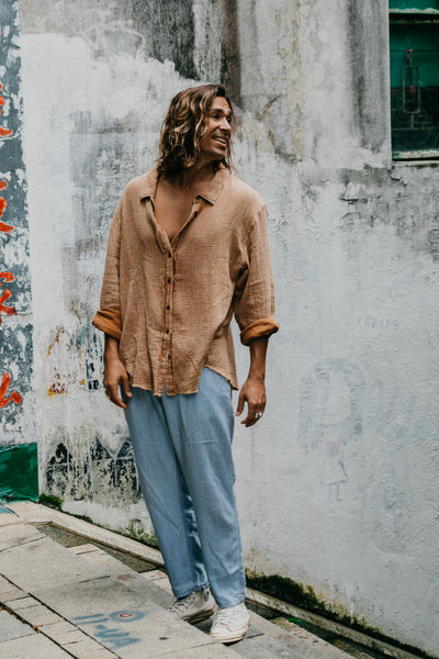 Zephyr Long Sleeve Shirt - Rust