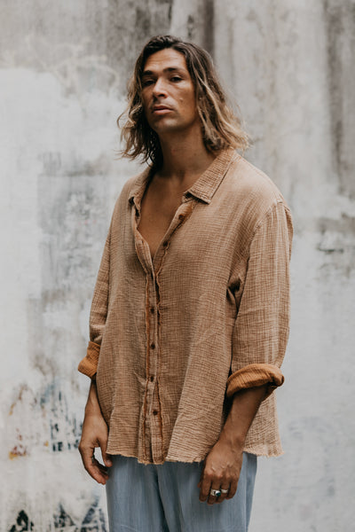 Zephyr Long Sleeve Shirt - Rust