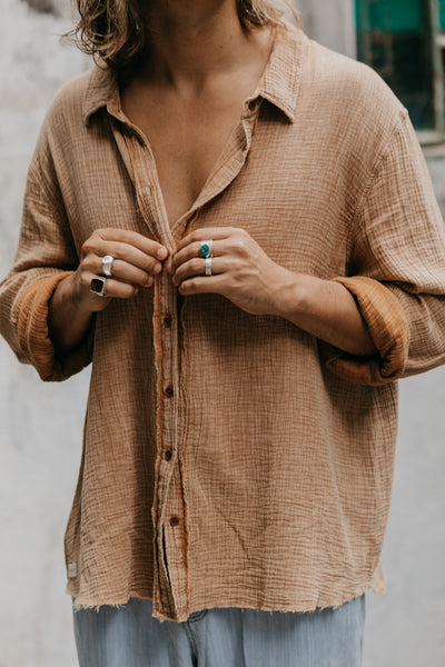 Zephyr Long Sleeve Shirt - Rust