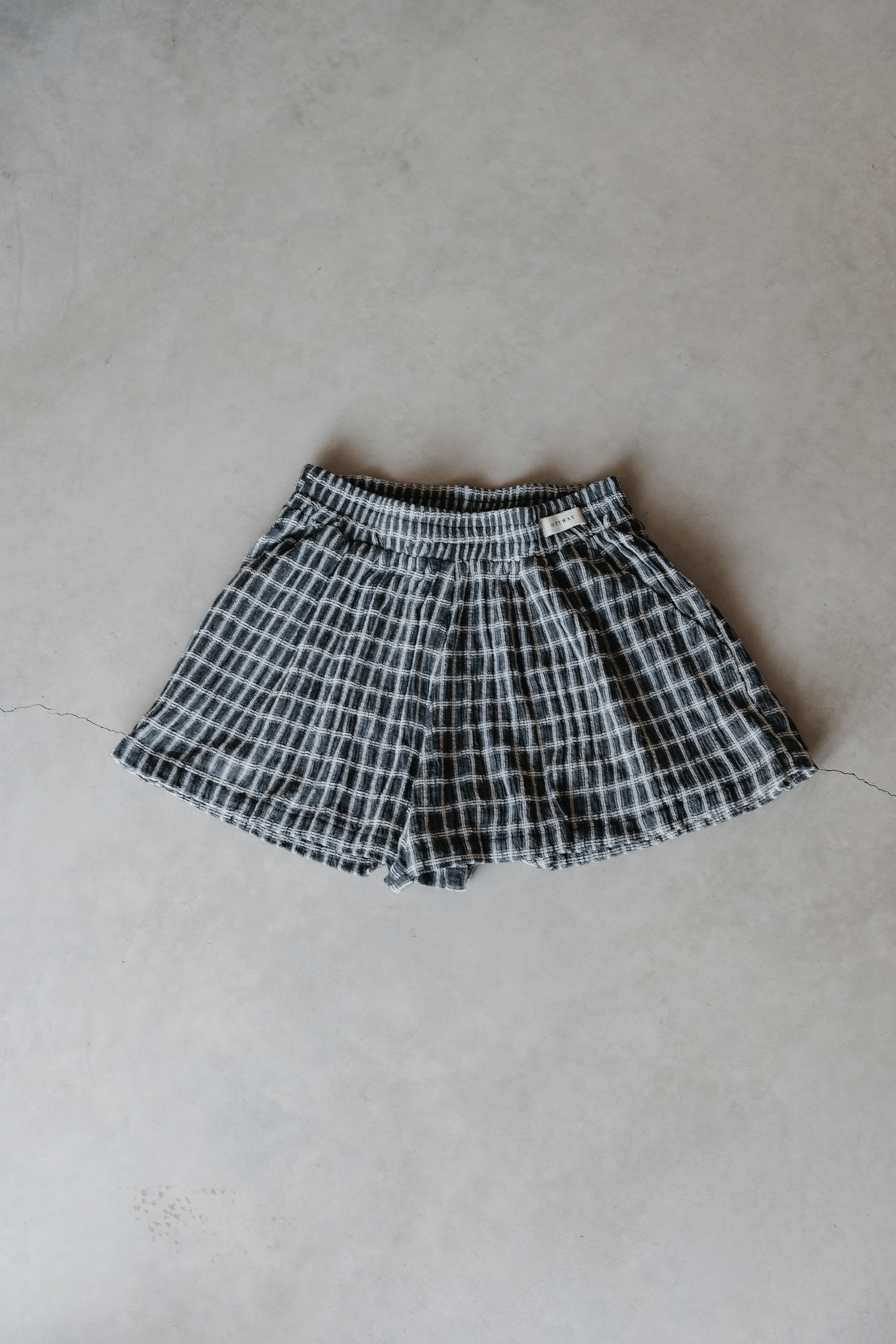 Myles - Checked Soft Charcoal Shorts