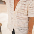 Load image into Gallery viewer, Talis - Unisex Crochet Short Sleeve Shirt