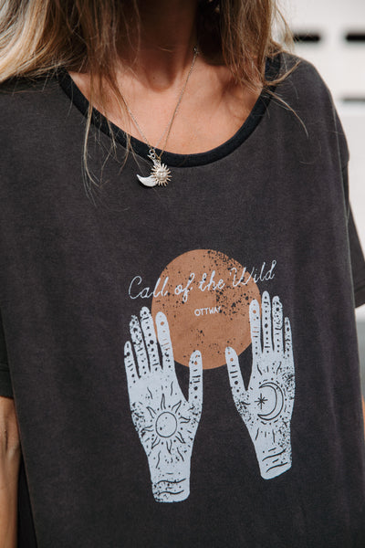 Call of the Wild T-Shirt - Washed Charcoal