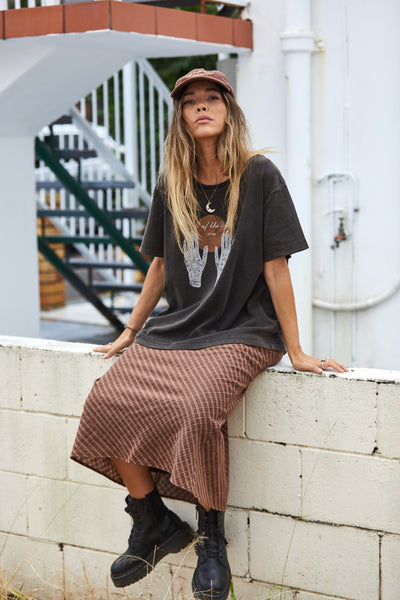 Brodie - Plaid Midi Skirt