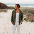 Load image into Gallery viewer, EASTON - GREEN SHIRT/JACKET