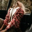 Load image into Gallery viewer, Rover - Women Burgundy Flannel Jacket