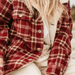 Load image into Gallery viewer, Rover - Women Burgundy Flannel Jacket