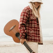 Load image into Gallery viewer, Rover - Women Burgundy Flannel Jacket