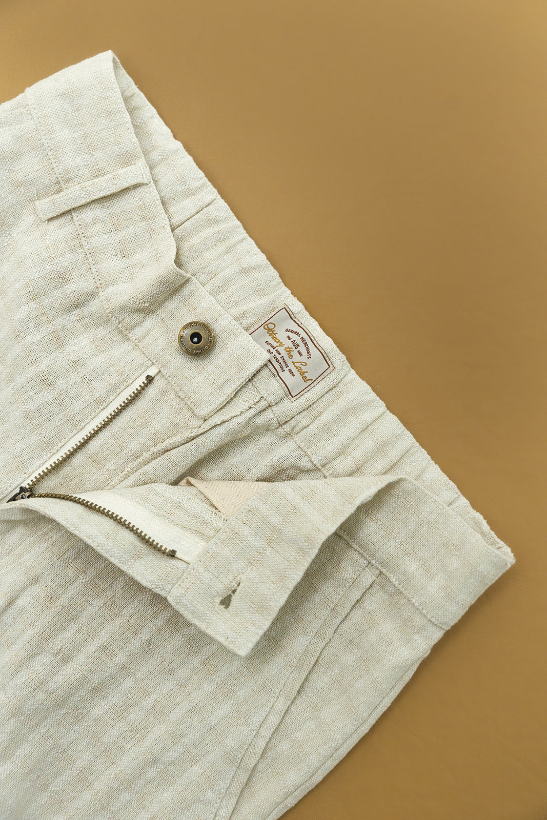 Bowie - Cream Checked Pants