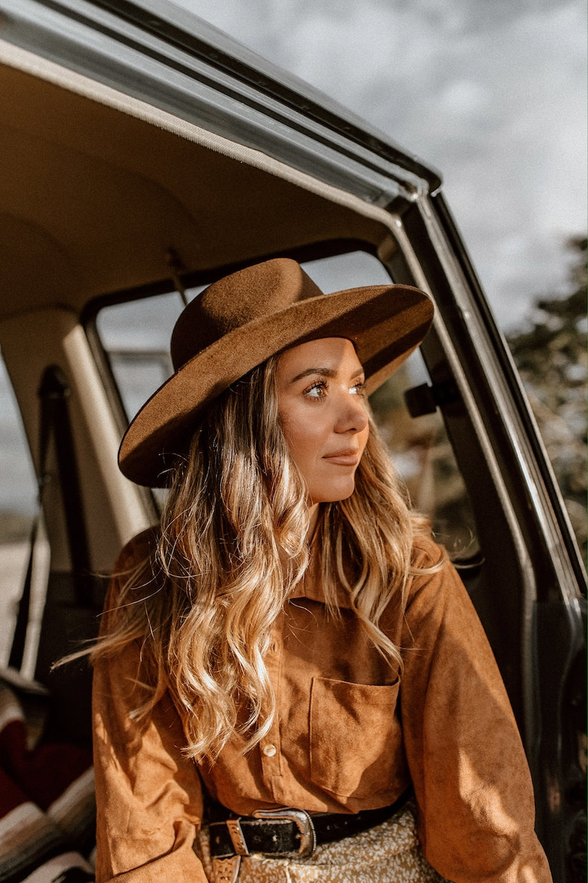 Stafford - Women Suede Long Sleeve Shirt