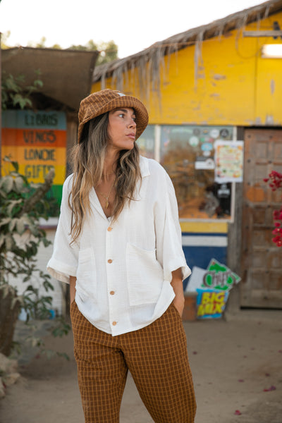 BRELLA - Women White Short Sleeve Shirt