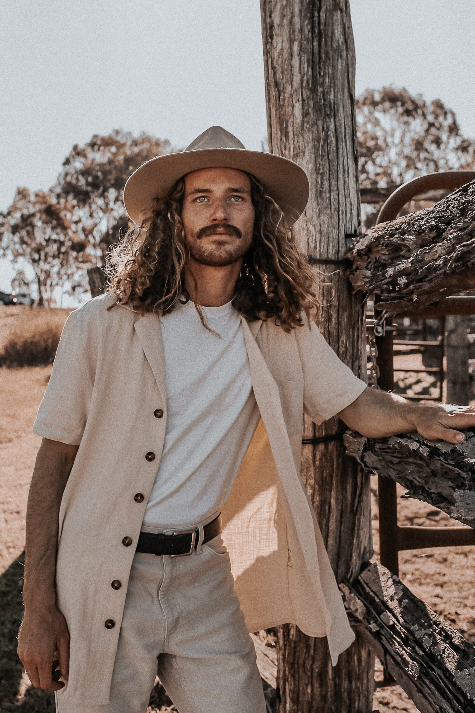 Whistler Cream - Ramie Short Sleeve Shirt