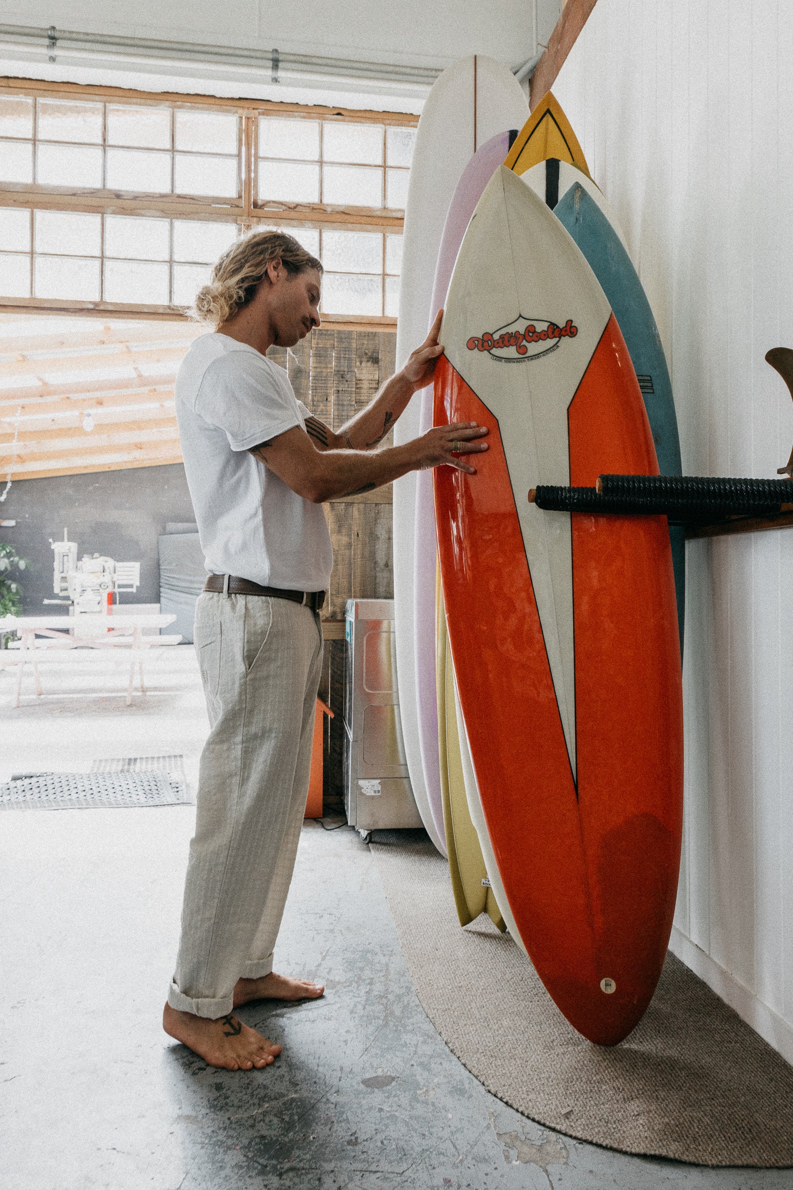 Bowie - Cream Checked Pants