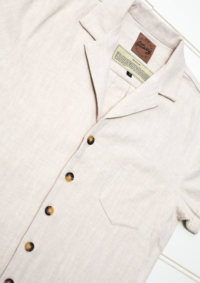 Whistler Cream - Ramie Shirt Dress