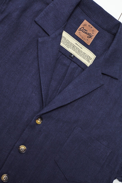 Whistler Navy - Ramie Shirt Dress