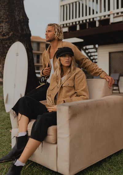 Brown Reis - Women Cord Shirt/Jacket