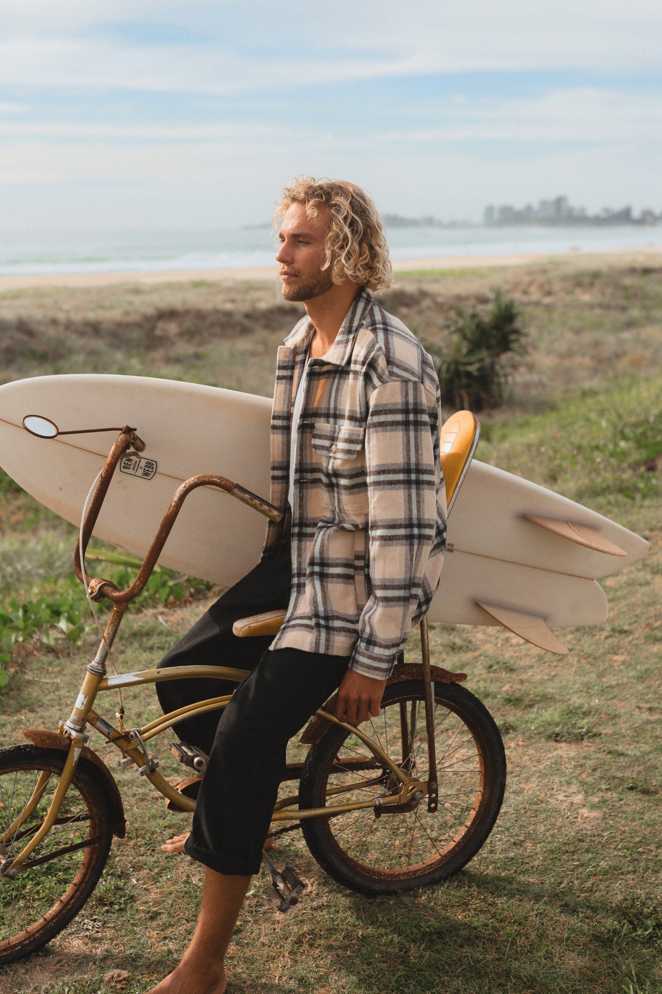 Lenny - Cream Flannel Shirt/Jacket
