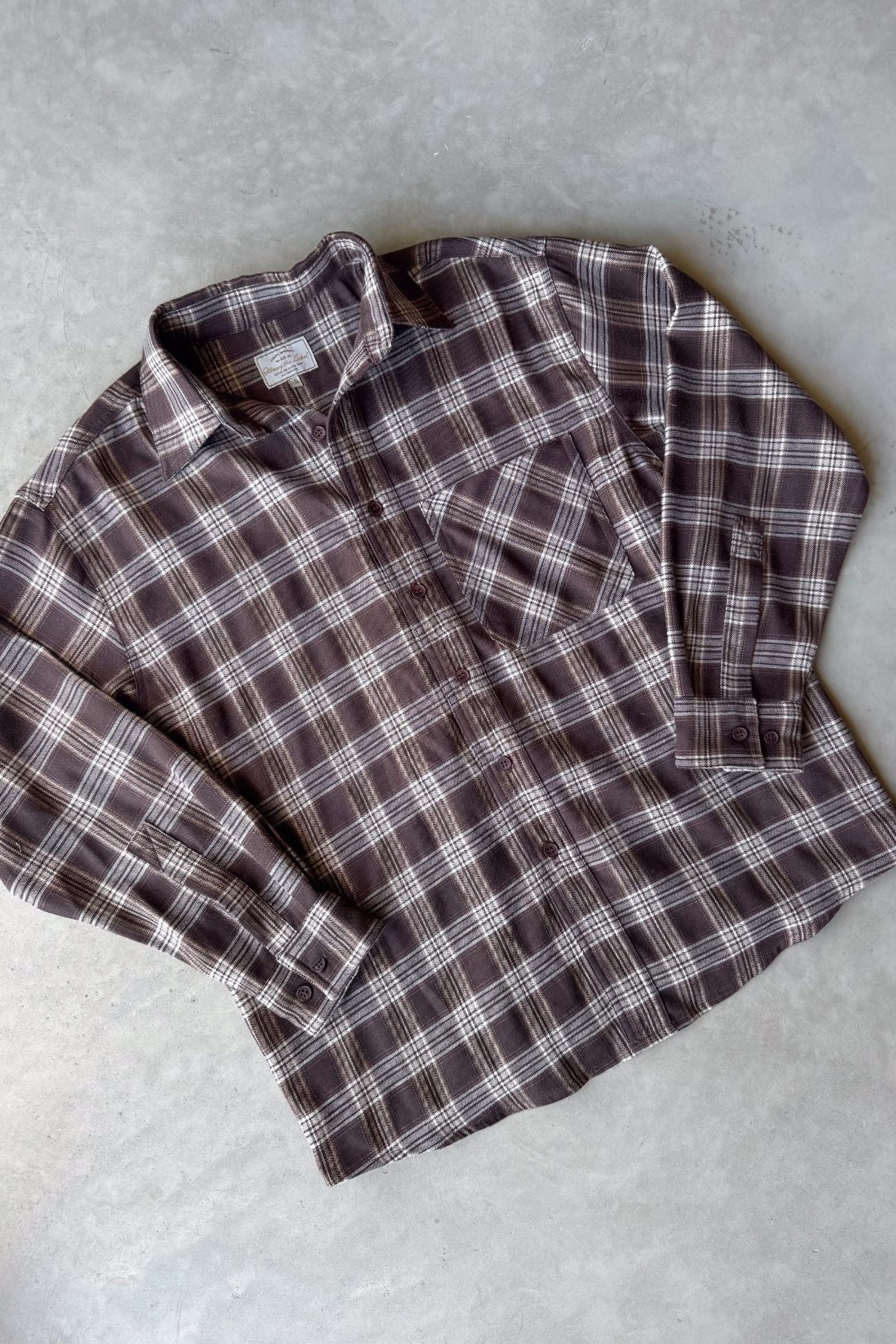 Milford Brown Plaid Shirt Unisex