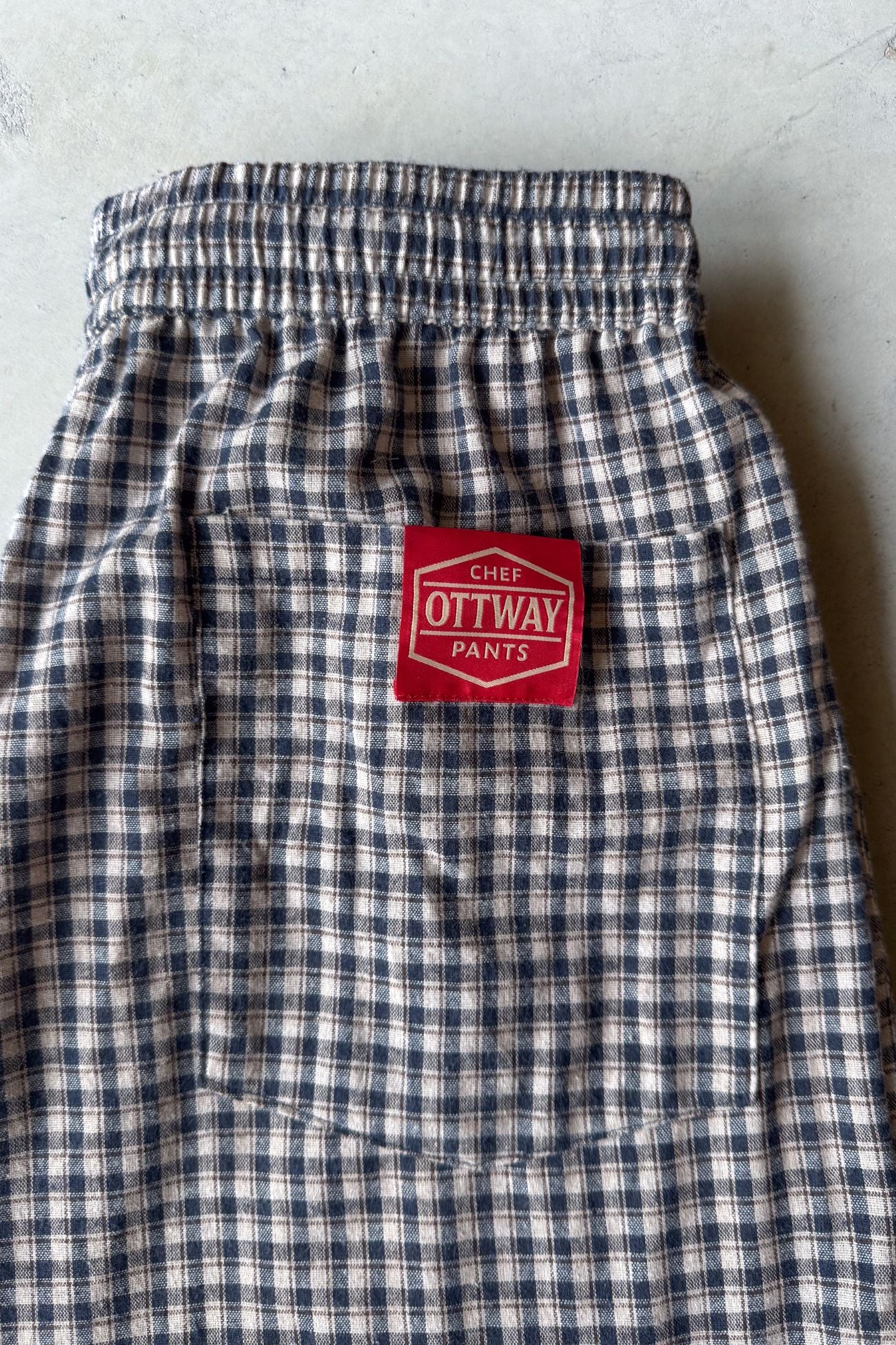 Chef Ottway Pants Unisex - Blue and Cream Plaid