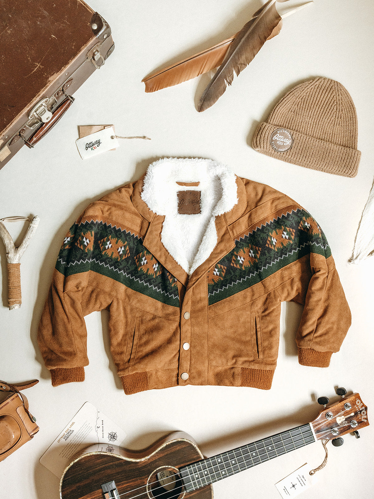 The Brown Rarebird Jacket - Kids