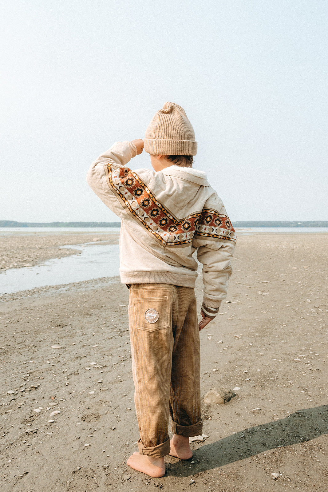 Dayton - Unisex Brown Cord Kids Pants
