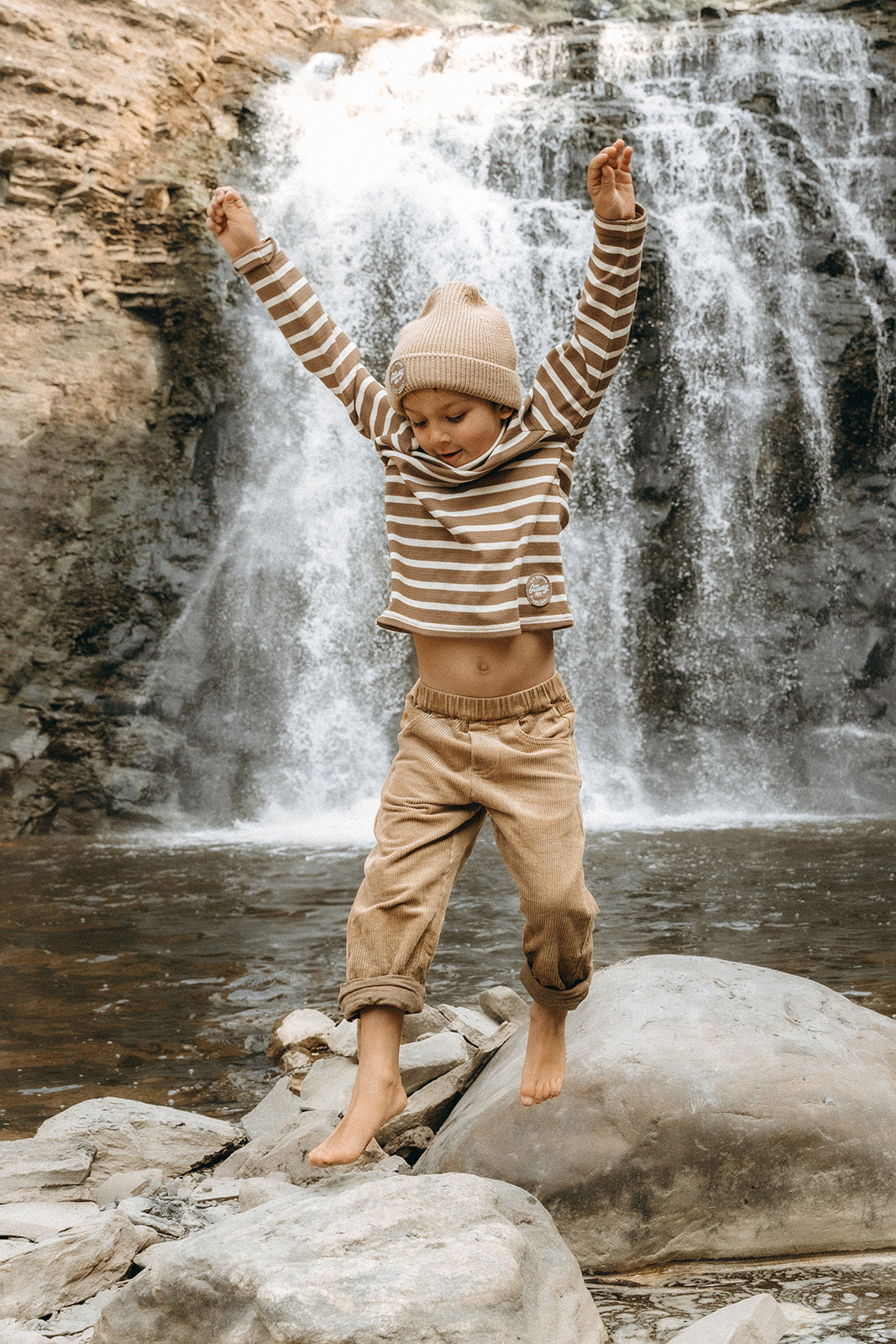 Dayton - Unisex Brown Cord Kids Pants