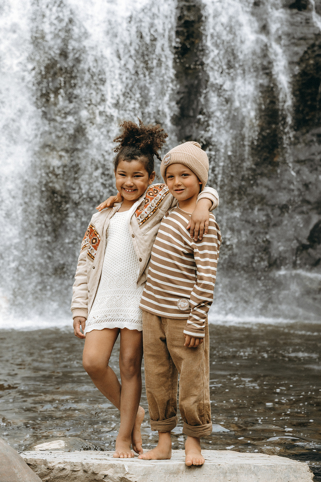 Dayton - Unisex Brown Cord Kids Pants