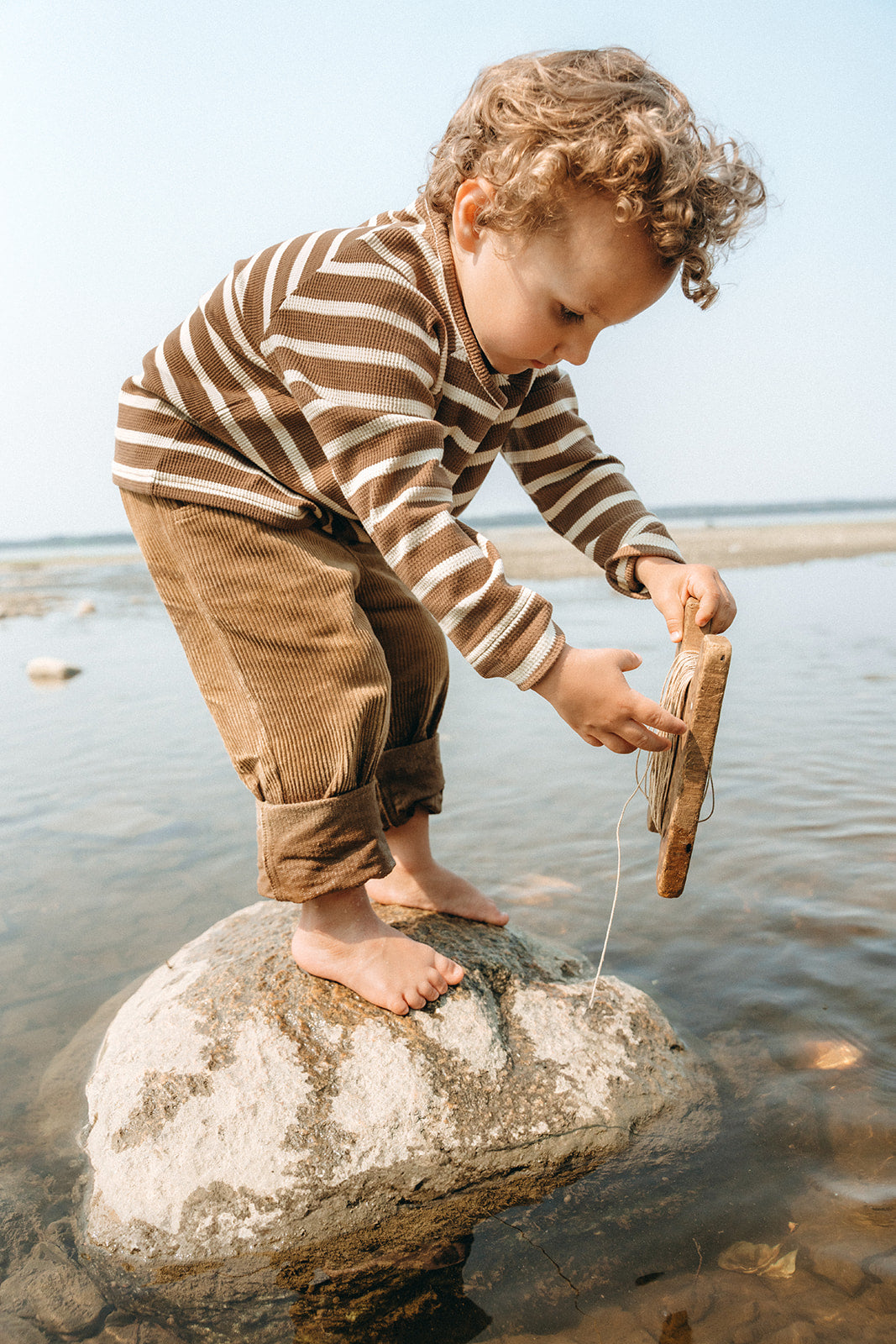 Dayton - Unisex Brown Cord Kids Pants