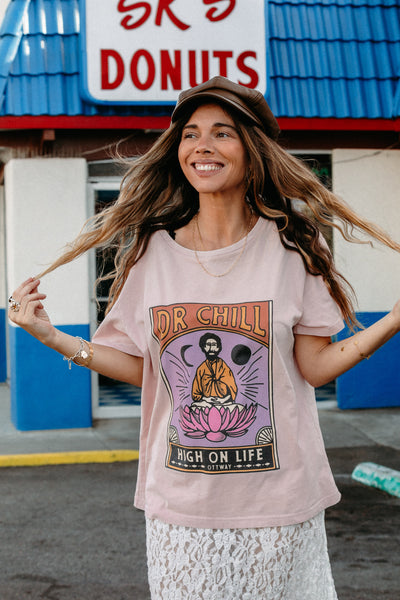 Dr Chill Unisex T-Shirt - Washed Purple