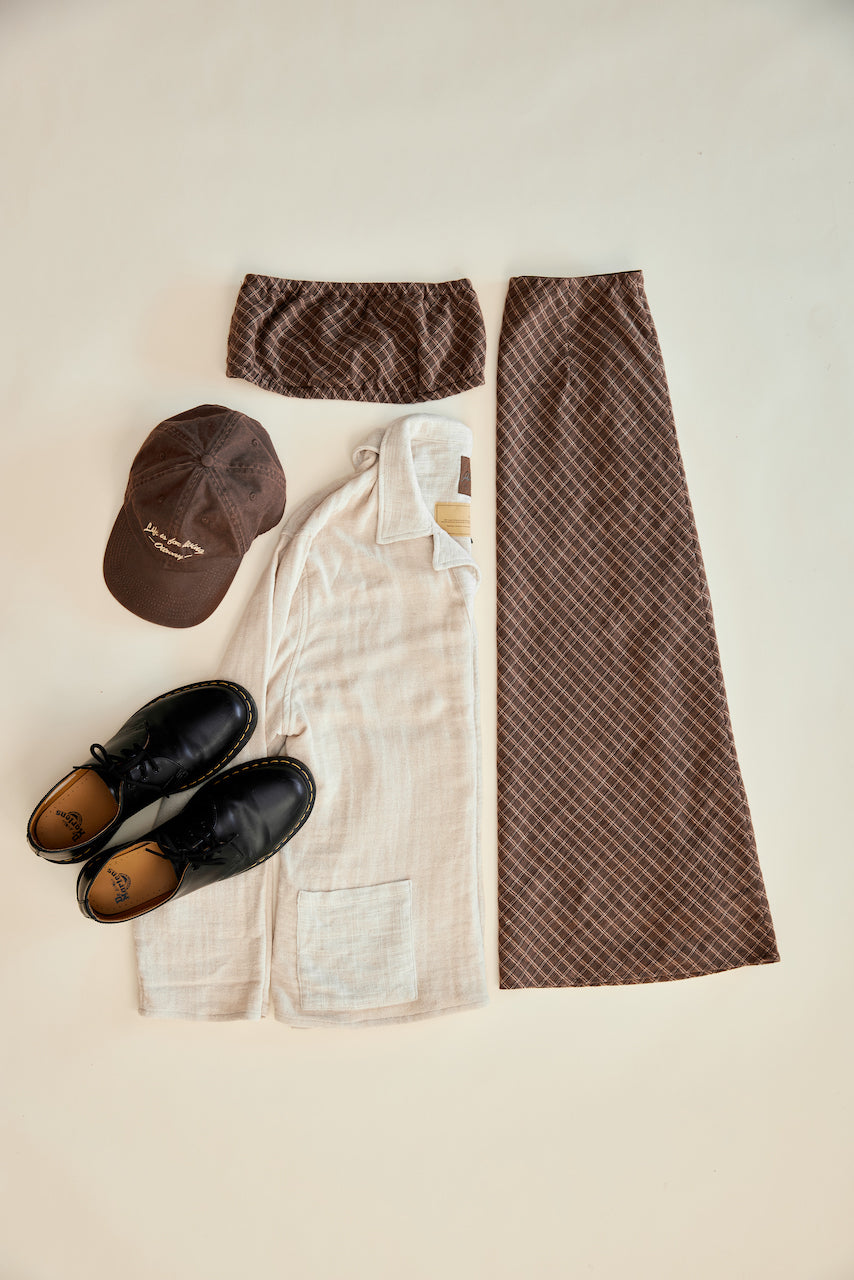 Brodie - Plaid Crop Top