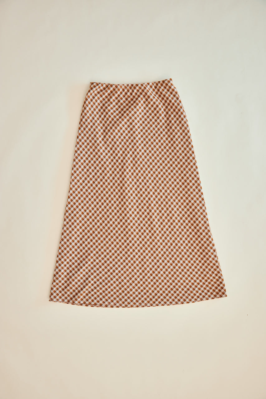 Lily - Plaid Midi Skirt
