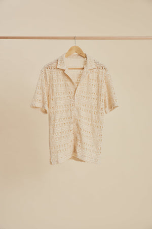 Talis - Crochet Short Sleeve Shirt