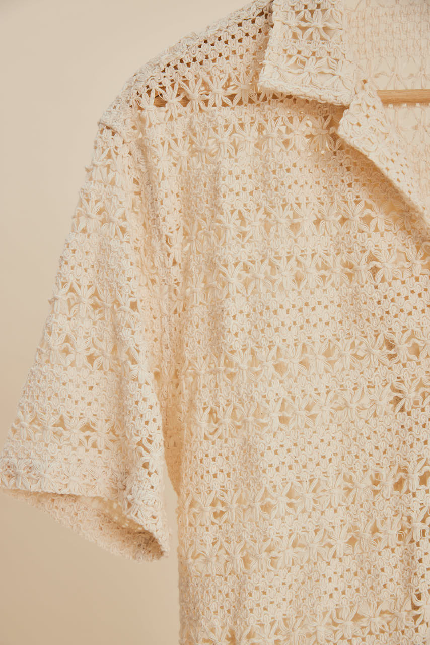 Talis - Crochet Short Sleeve Shirt