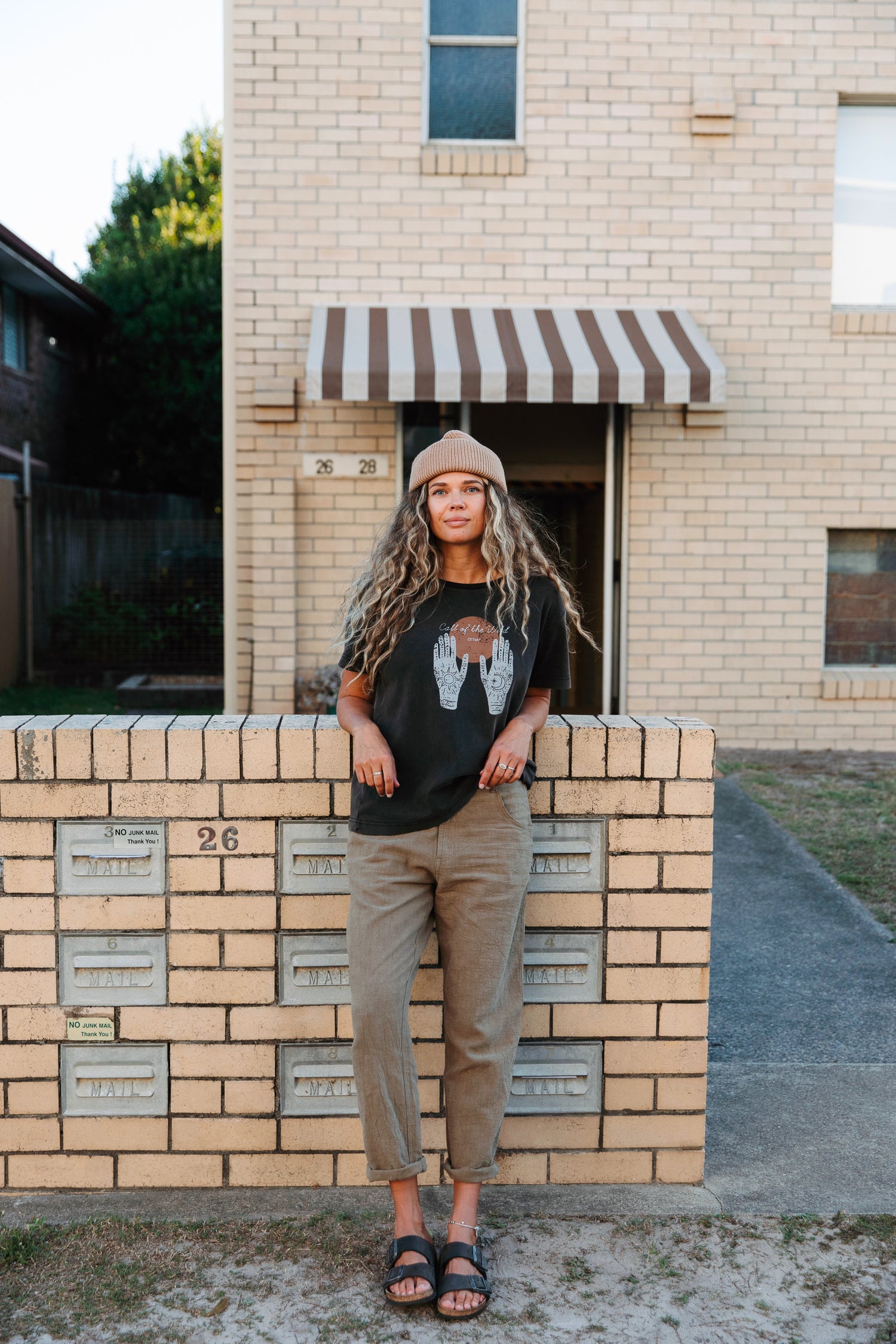 Linen Pants Khaki Green