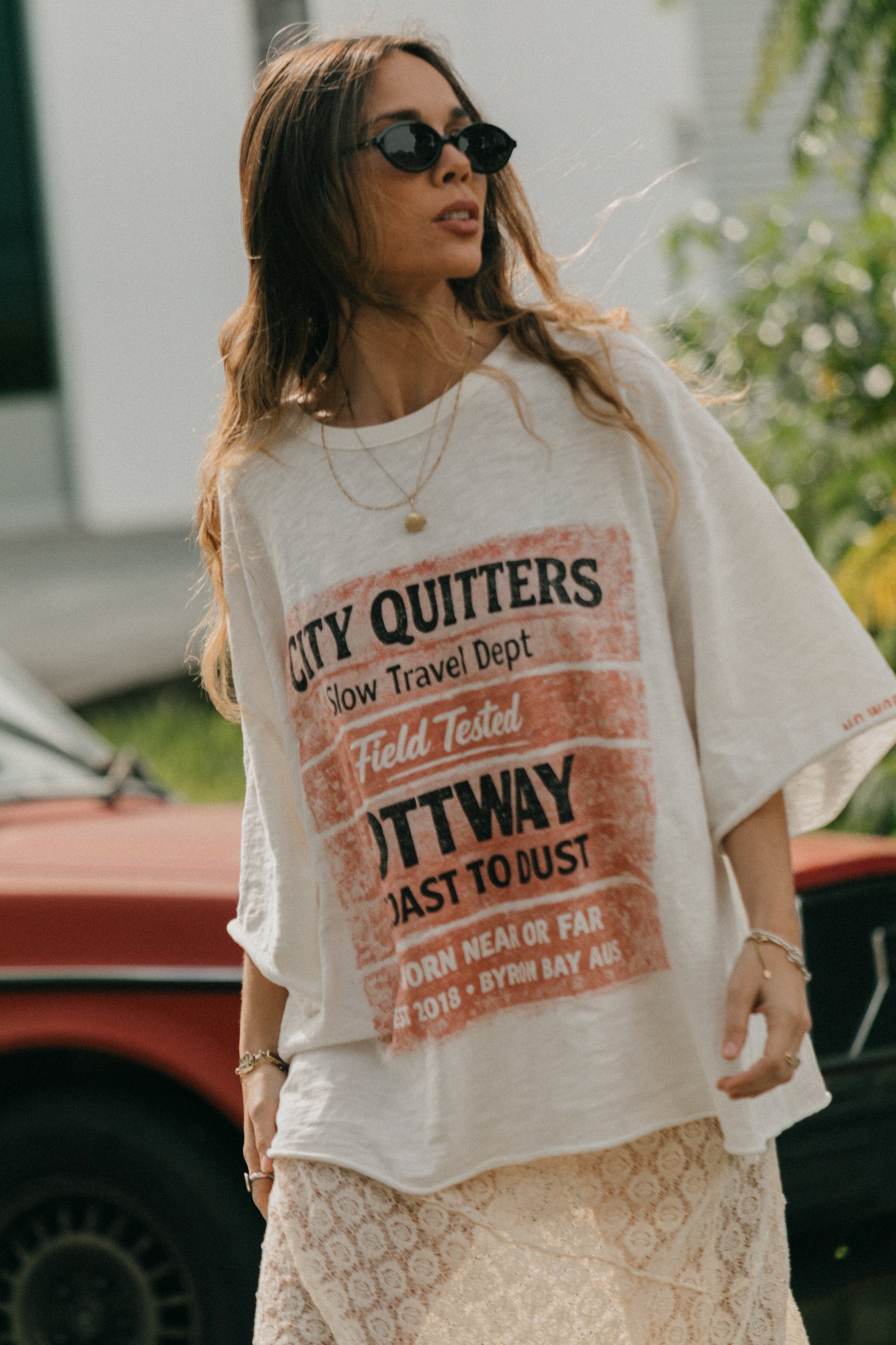 City Quitters Oversized Unisex T-Shirt - White