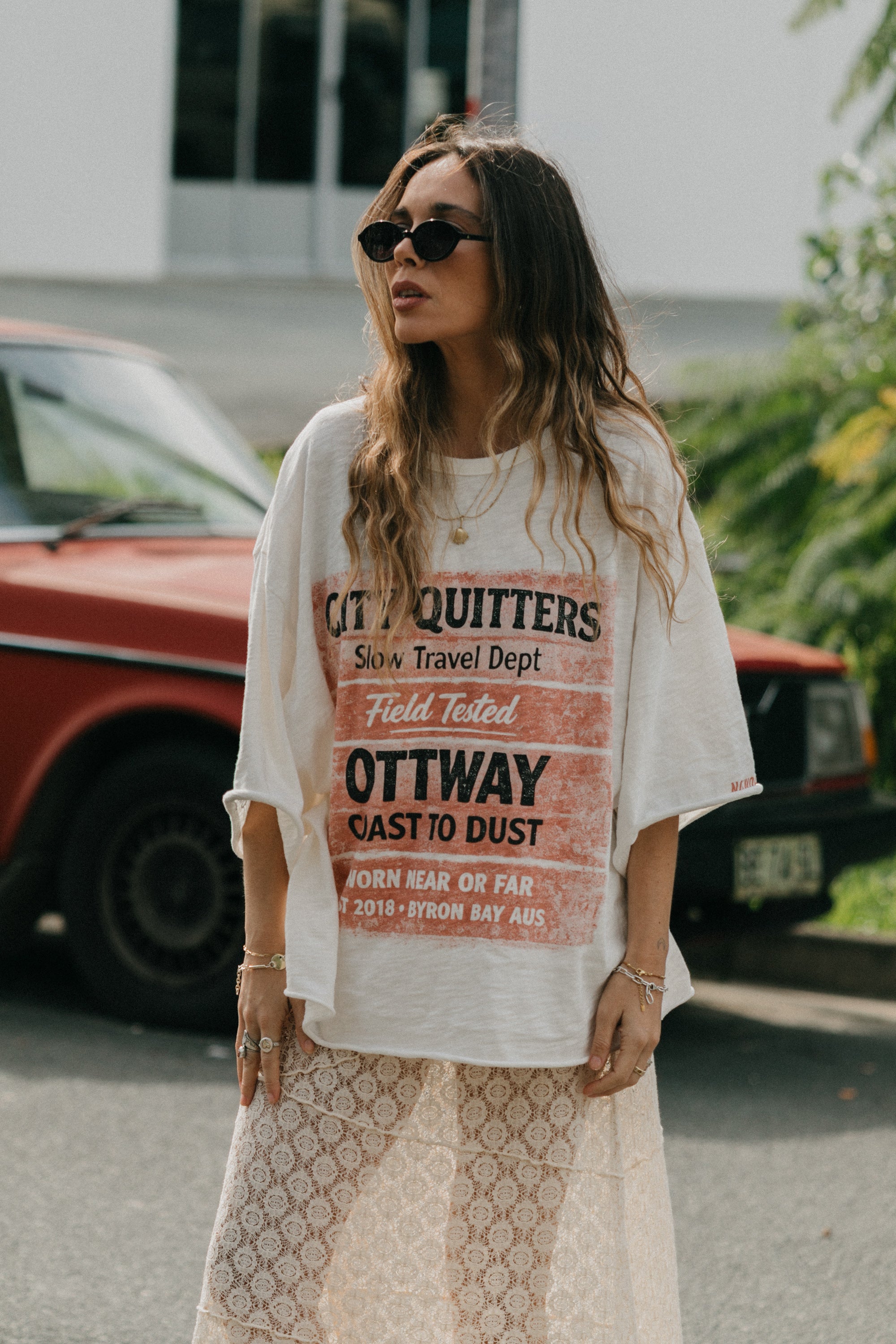 City Quitters Oversized Unisex T-Shirt - White