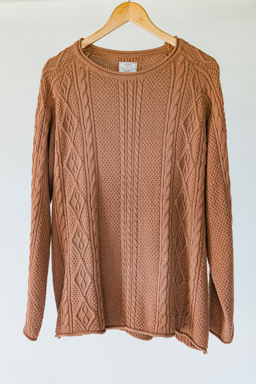 Rory Cable Knit Sweater - Brown