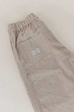 Ziggy - Unisex Striped Textured Pants