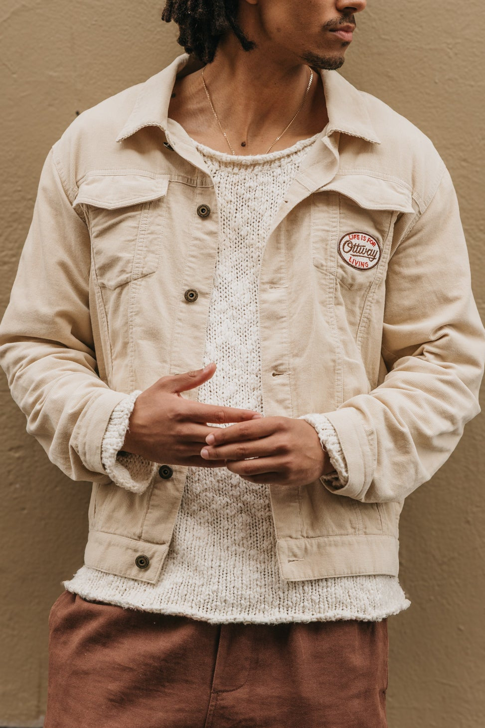 Lowkey Corduroy Jacket - Cream