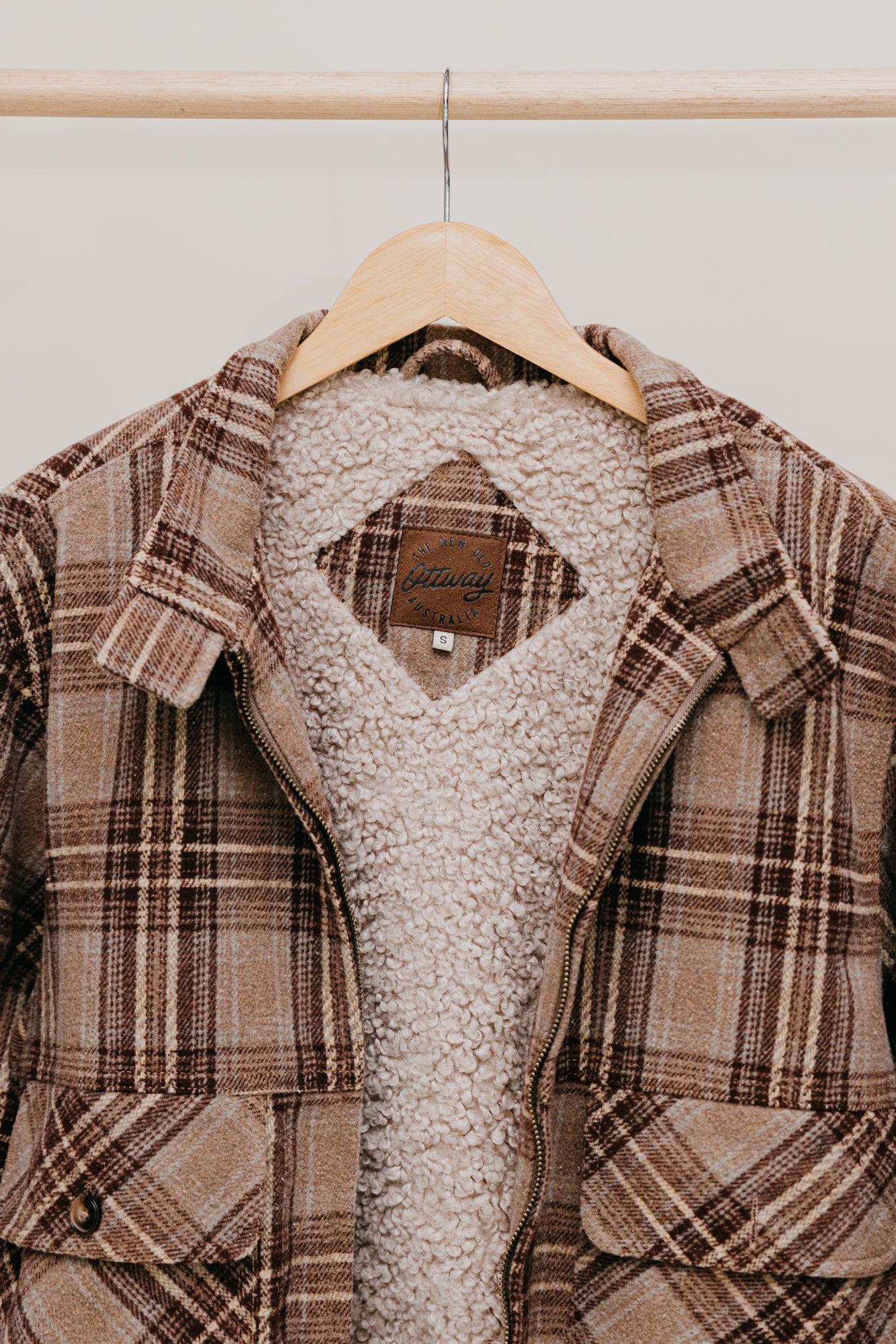 Highland Sherpa Plaid Jacket
