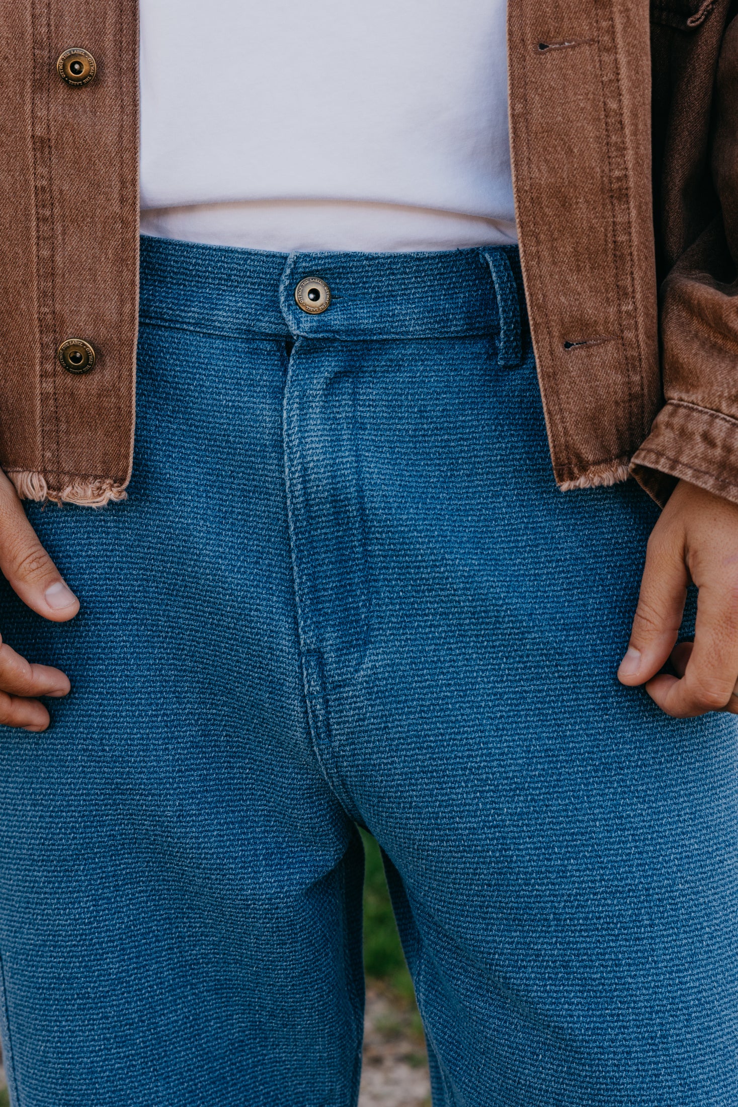 OTTWAY's® Textured Baggy Jeans