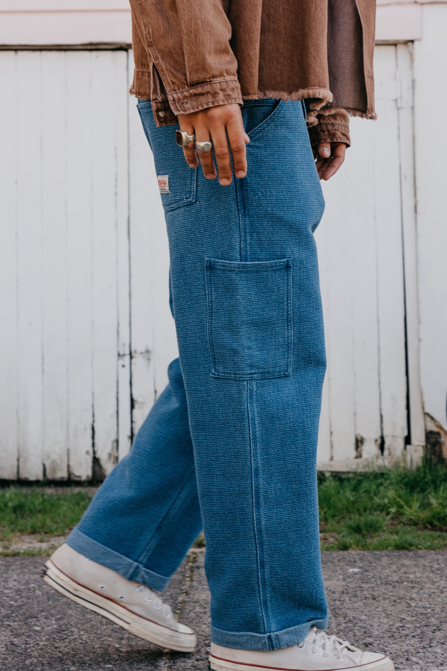 OTTWAY's® Textured Baggy Jeans